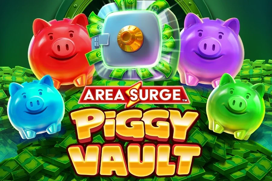 Area Surge Piggy Vault - AreaVegas UK slot game