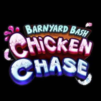 Barnyard Bash Chicken Chase slot game logo