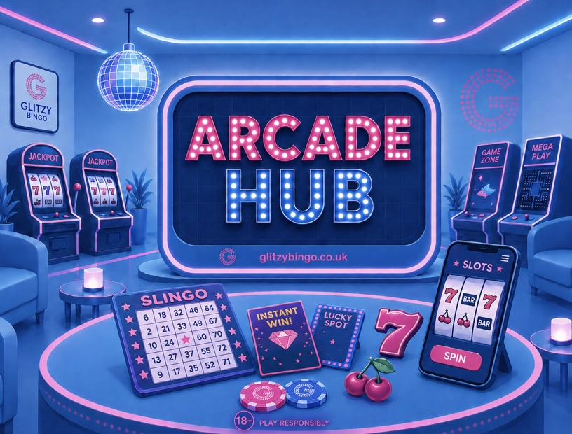 Glitzy Bingo Arcade — Slots, Slingo & Instants