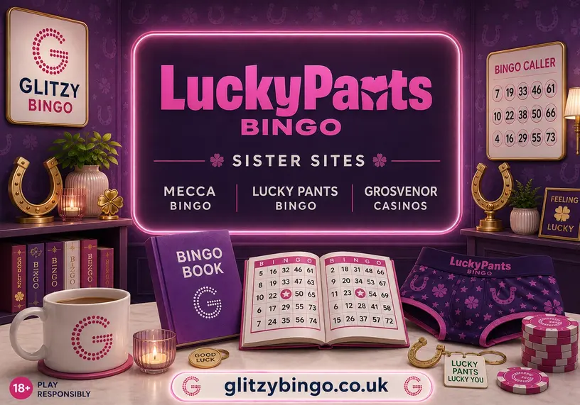 Official Lucky Pants Bingo Sister Sites on Glitzy Bingo