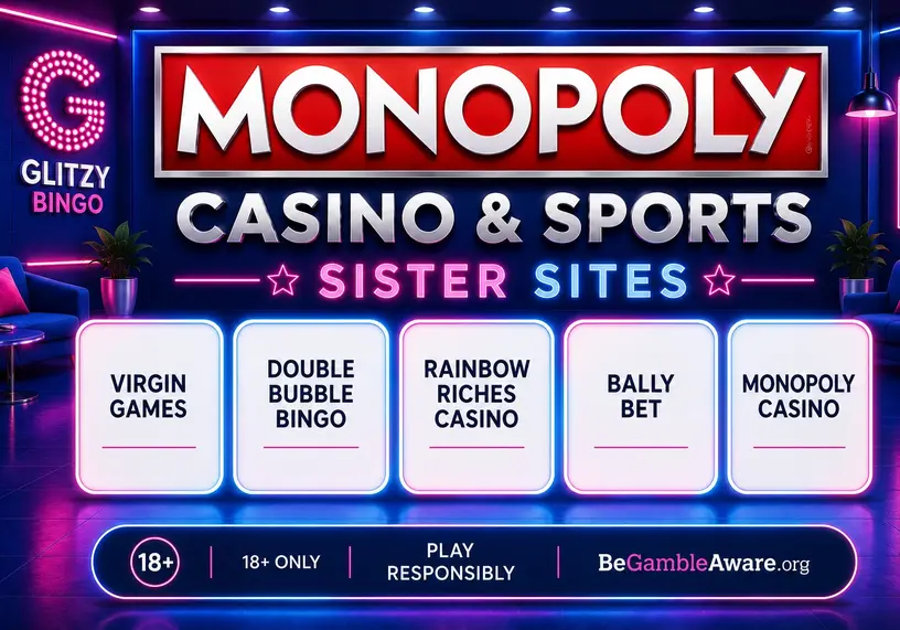 Official Monopoly Casino Sister Sites on Glitzy Bingo