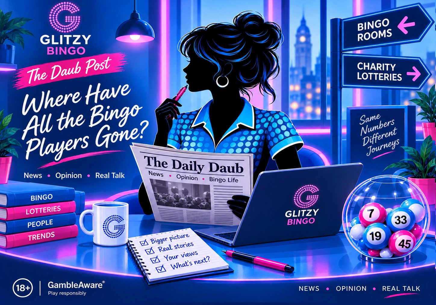 Daily Daub on Glitzy Bingo - Where Did the Bingo Ladies Go?