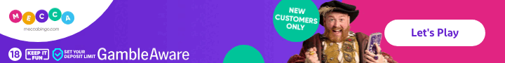 Mecca Bingo Welcome Offer - £40 Bingo Bonus + 50 Free Spins